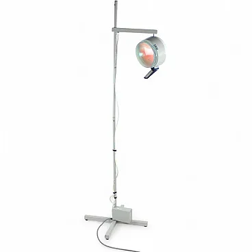 Tall Metal Doctor's Floor Lamp, Czechoslovakia 1950s