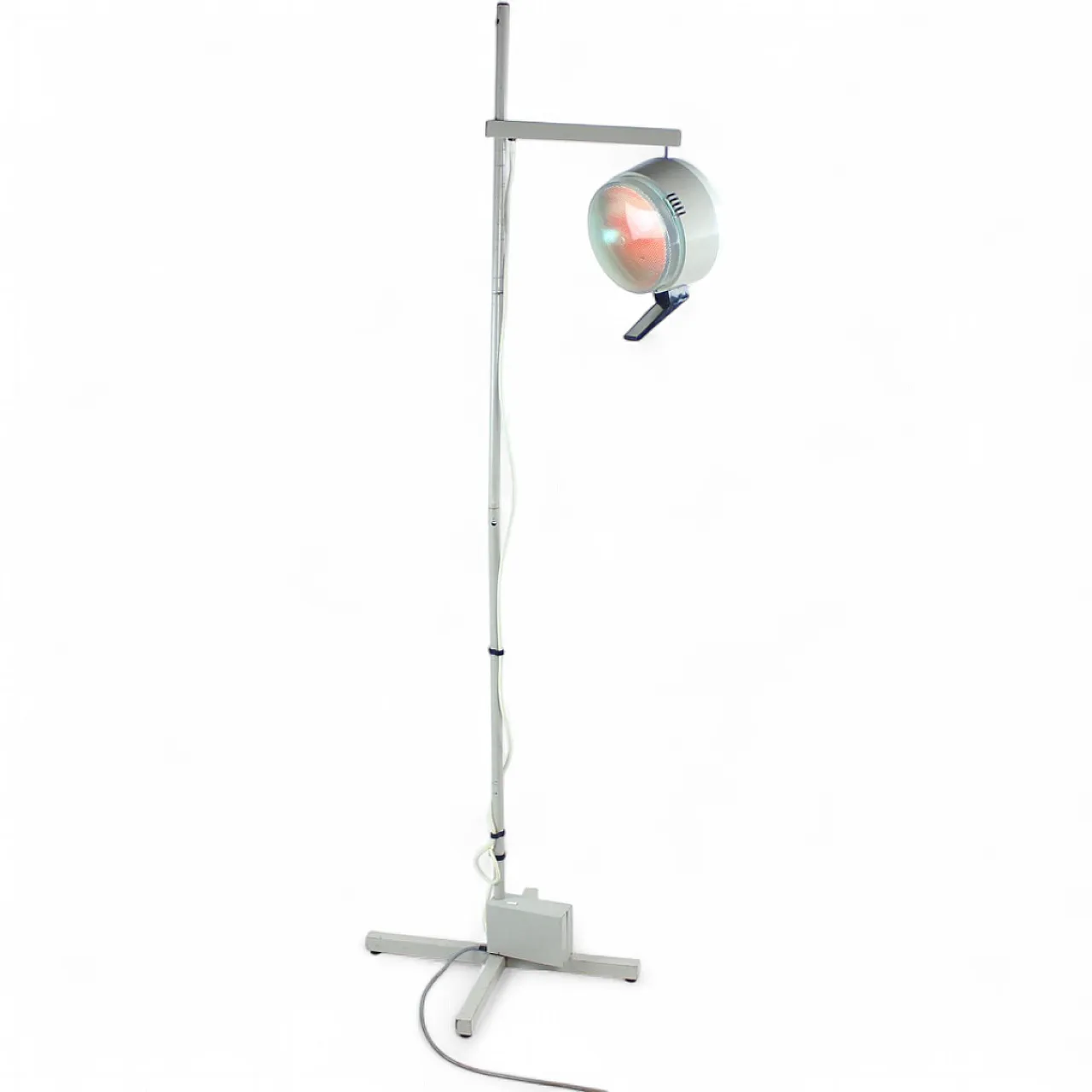 Tall Metal Doctor's Floor Lamp, Czechoslovakia 1950s 15