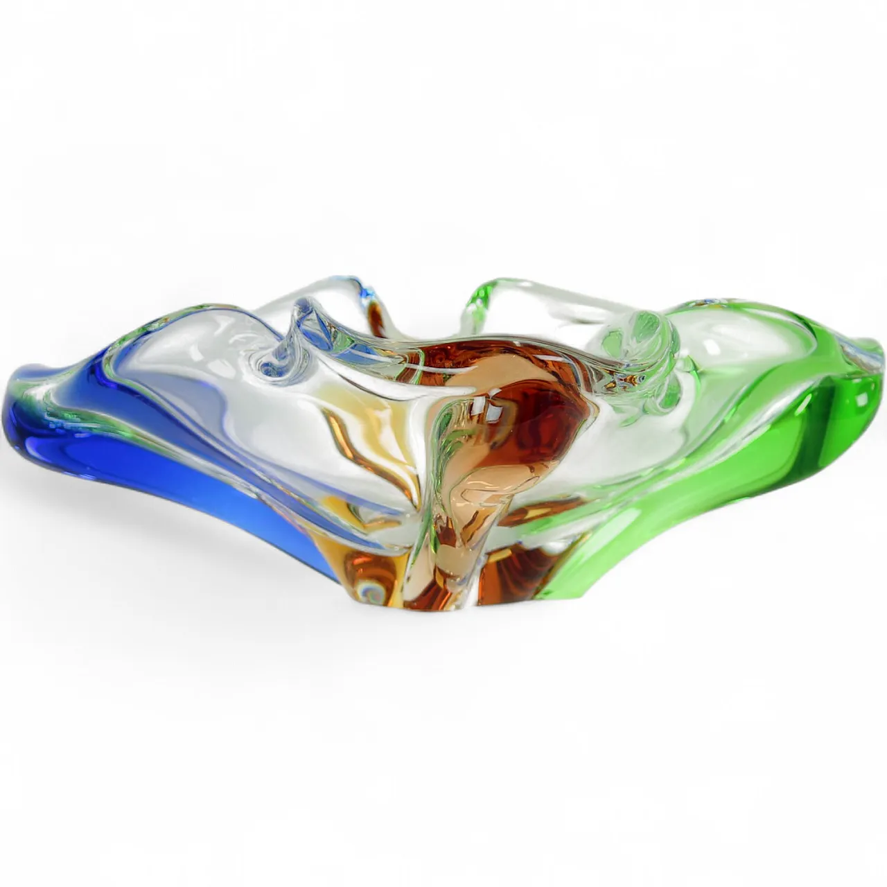 Design Art Rhapsody Collection Glass Bowl By Frantisek Zemek, Czechosl 12