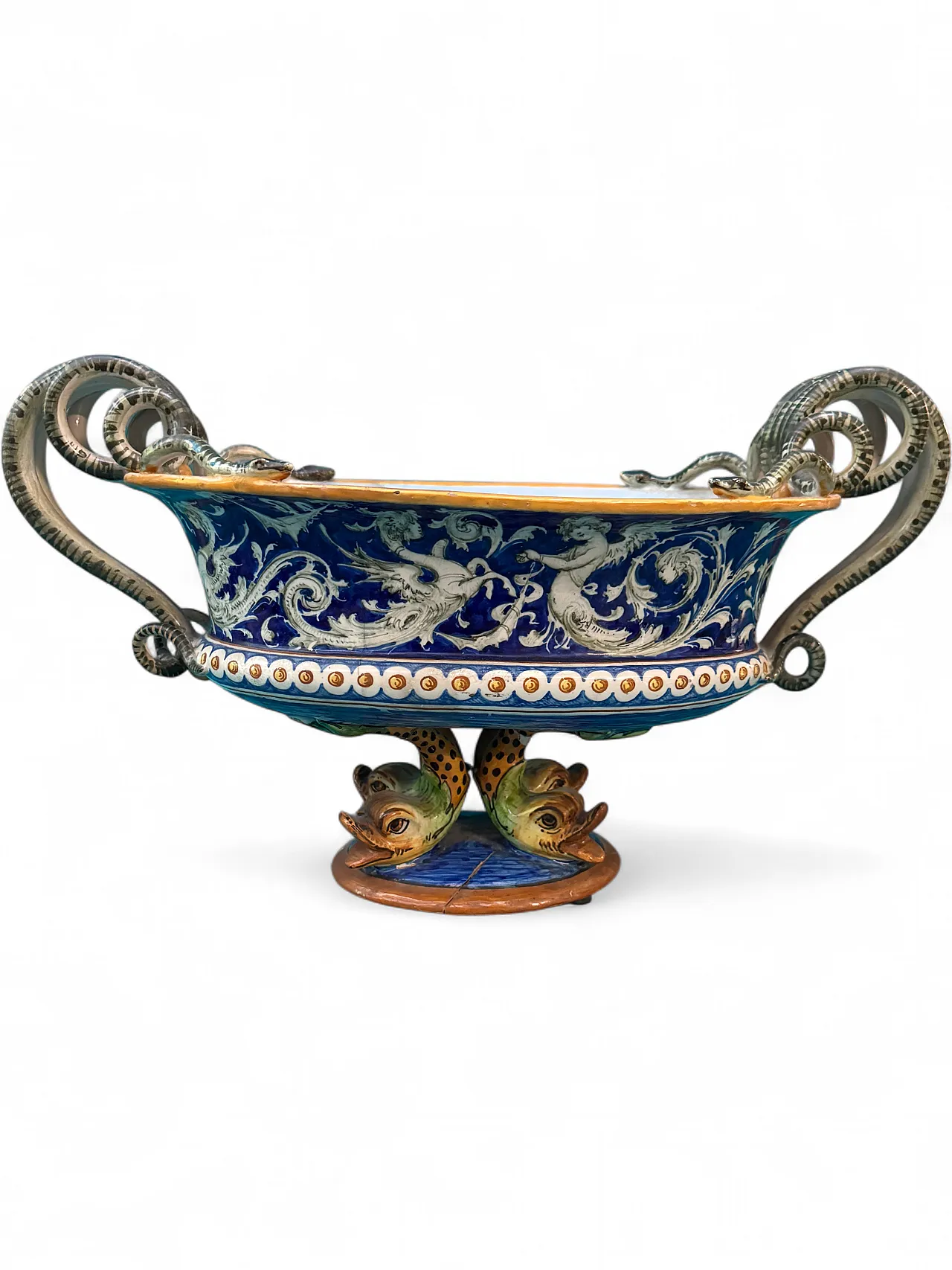 Pesaro majolica centerpiece, 19th century 13