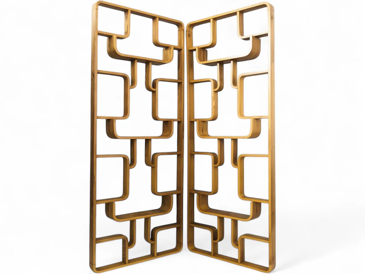 Pair of sculptural bentwood room dividers by Ludvik Volak, 1960s 13