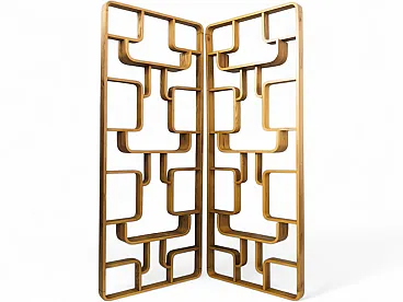 Pair of sculptural bentwood room dividers by Ludvik Volak, 1960s