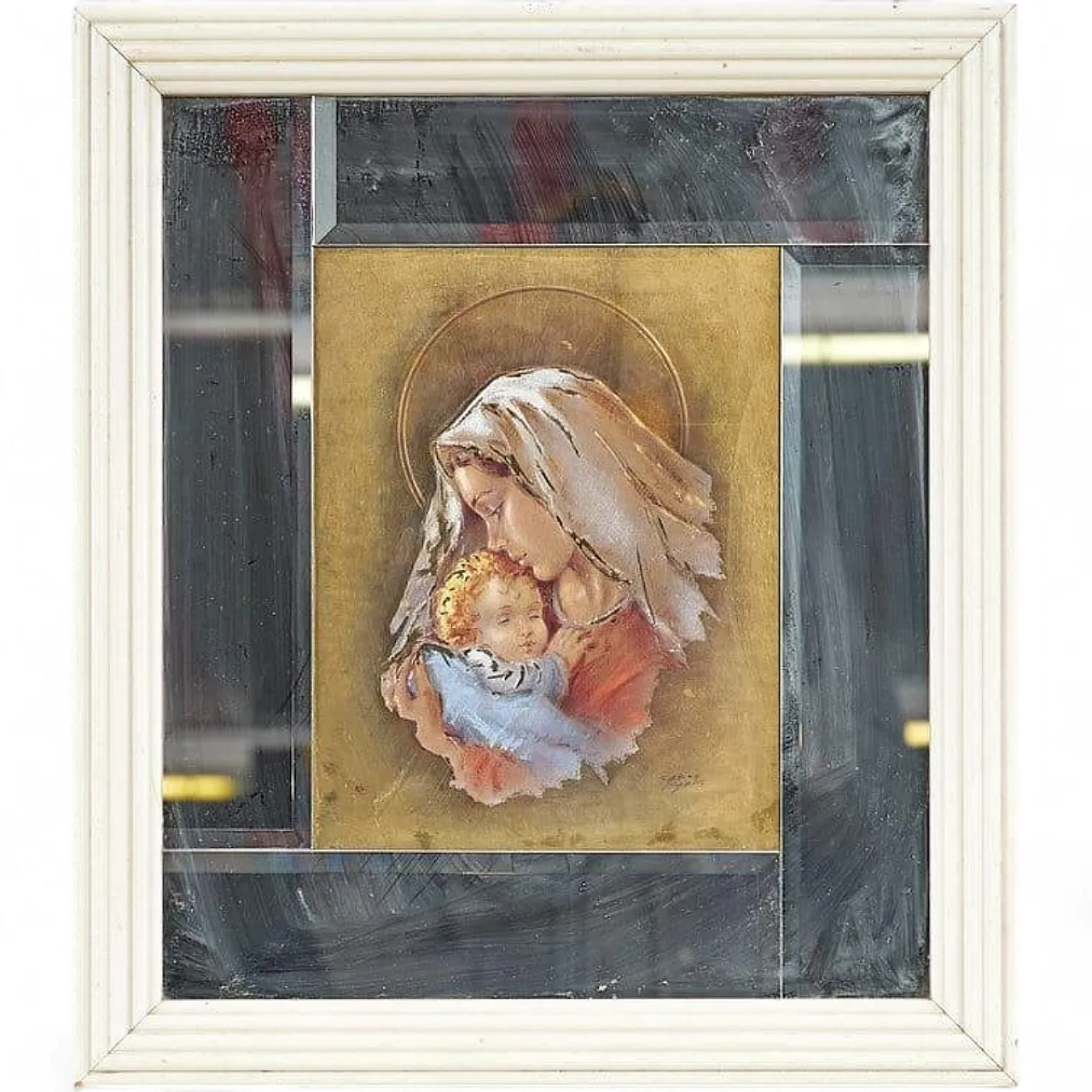 Carlo Parisi, Madonna con Bambino, dipinto, anni 2000 5