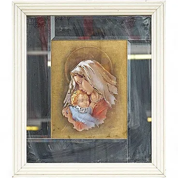 Carlo Parisi, Madonna with Child, Painting, 2000s