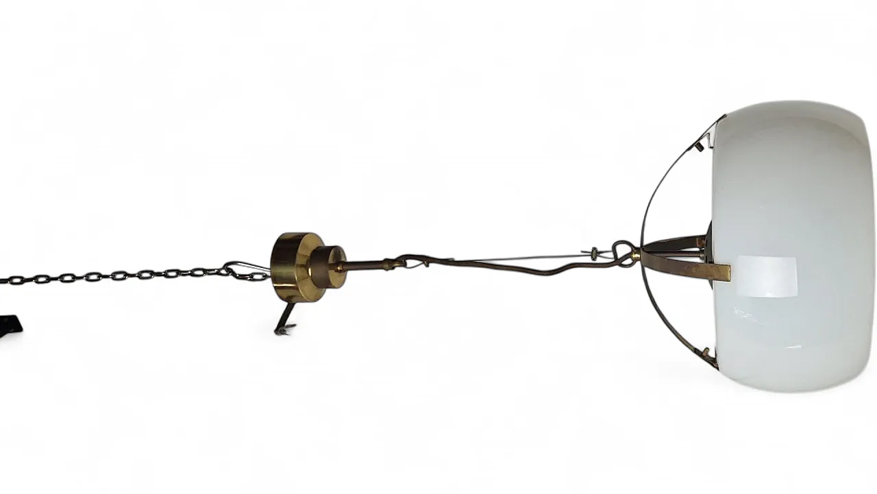 Omega pendant in brass by Vico Magistretti for Artemide, 1960s 12