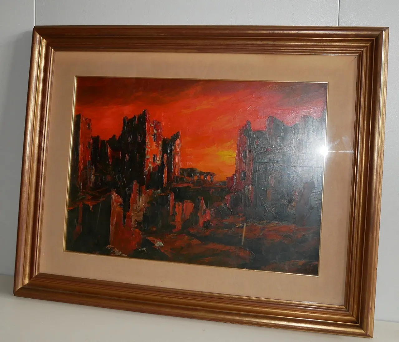 Antonio Zambrella, Desolazione, olio su tela, 1969 6