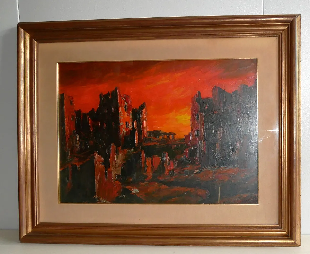 Antonio Zambrella, Desolazione, olio su tela, 1969 7