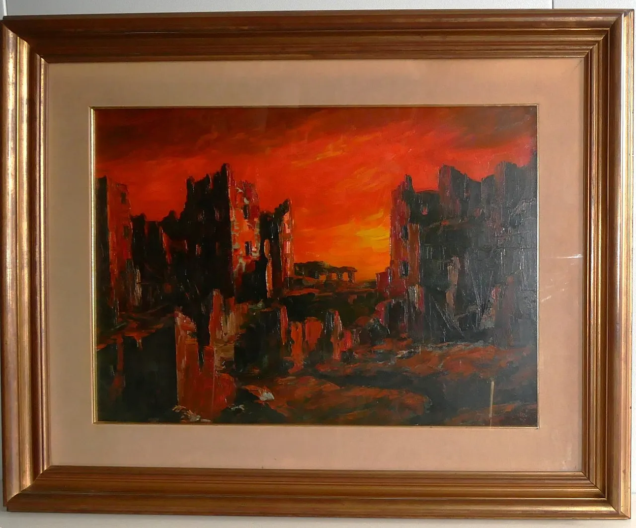 Antonio Zambrella, Desolazione, olio su tela, 1969 8