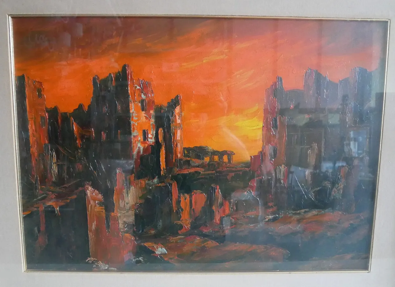 Antonio Zambrella, Desolazione, olio su tela, 1969 9