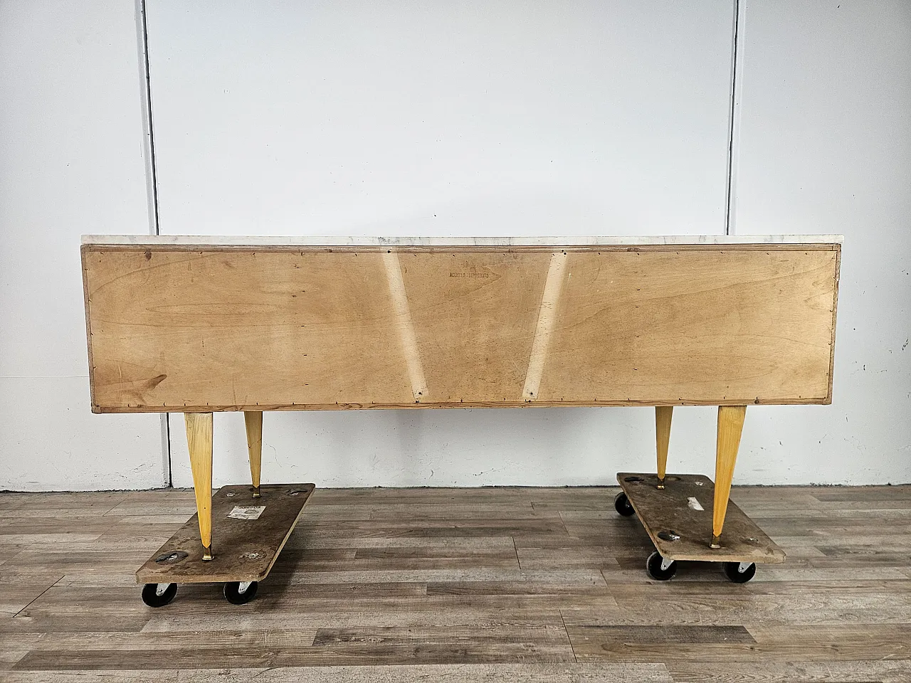 Maple and marble chest of drawers, 1950s 22