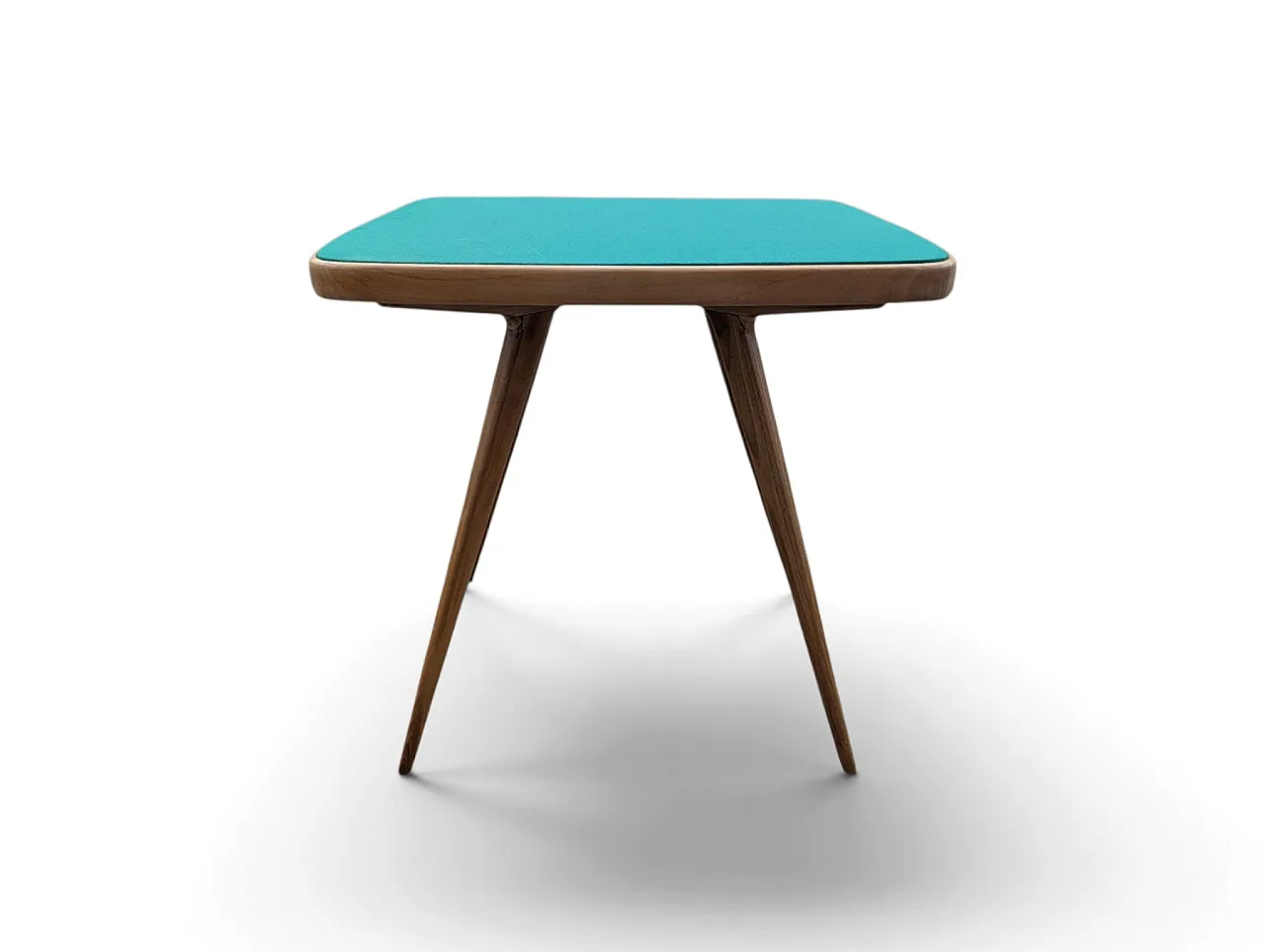 Restored 1950s maple wood game table by Cassina, 1950s 1