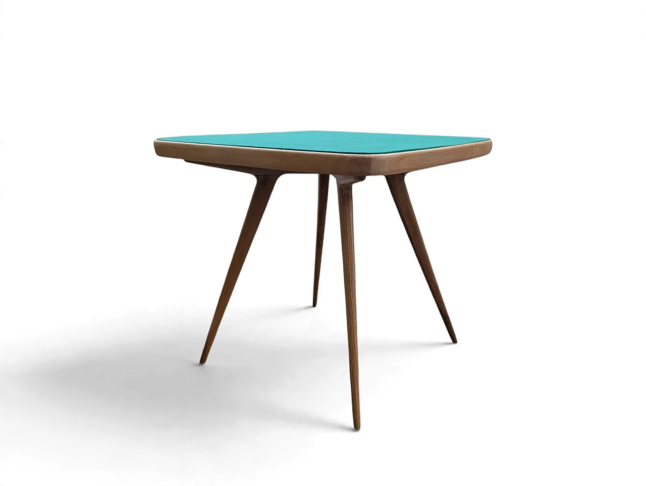 Restored 1950s maple wood game table by Cassina, 1950s 2