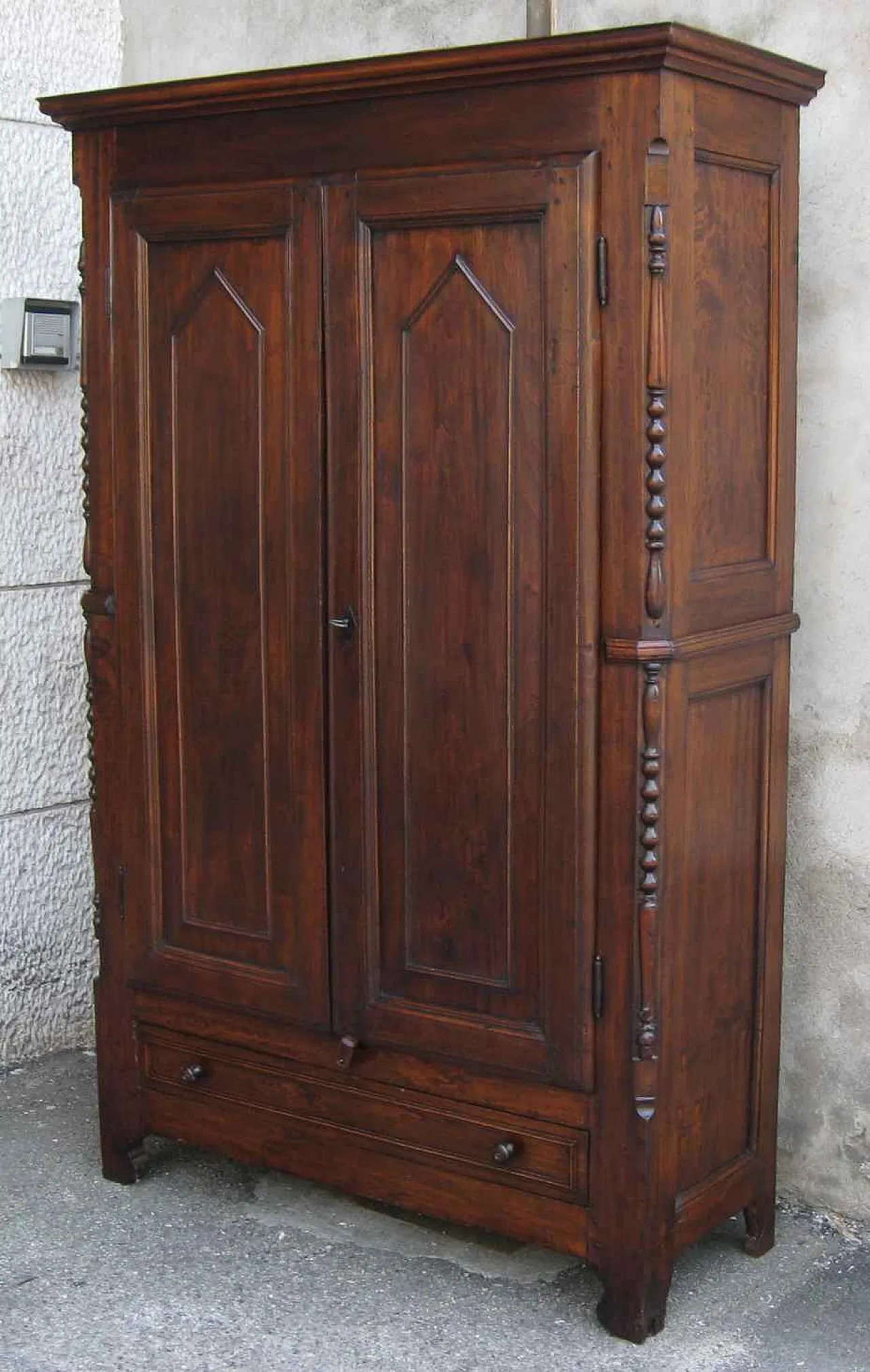 Wardrobe in solid wood, 19th century 3