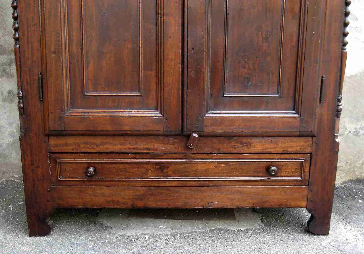Wardrobe in solid wood, 19th century 6