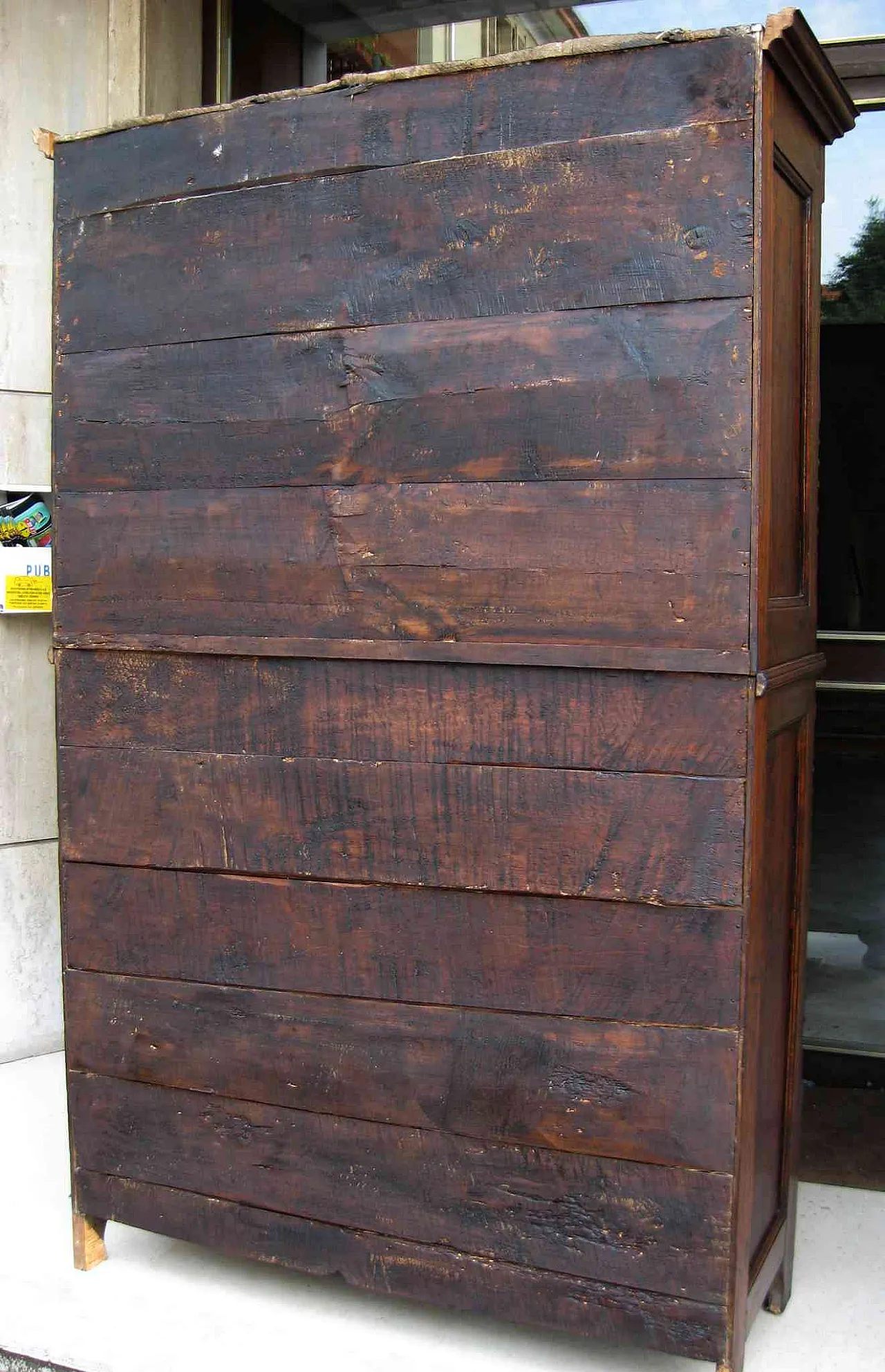 Wardrobe in solid wood, 19th century 7
