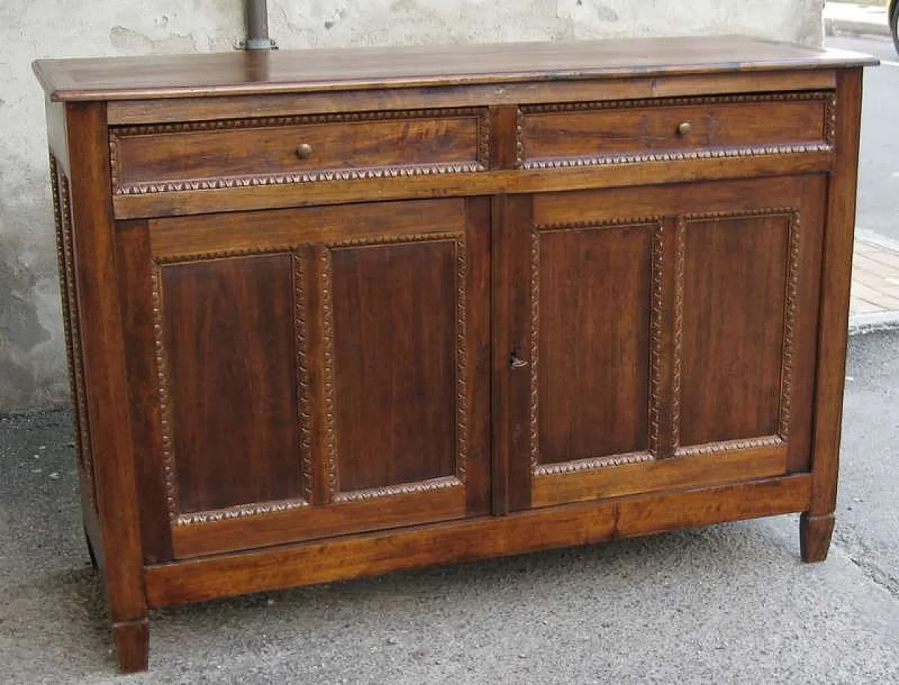 Low wood sideboard in Biedermeier style, 19th century 4