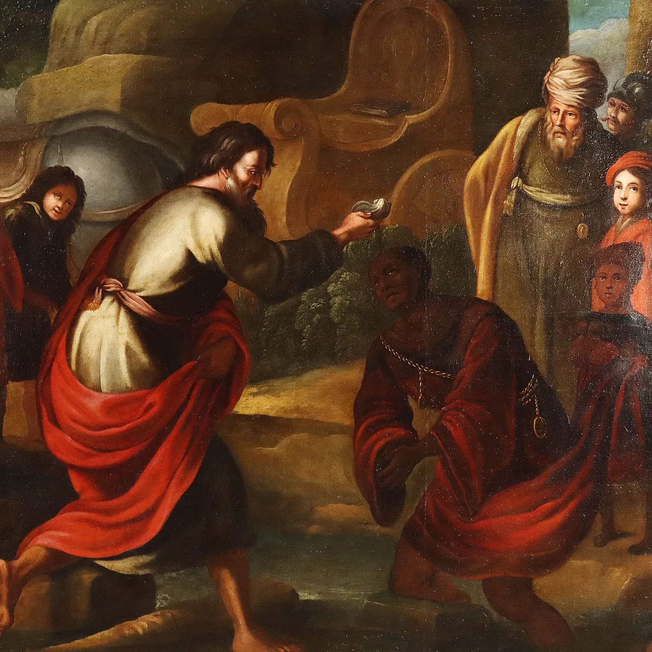 Painting The Baptism of the Eunuch, 18th century 3