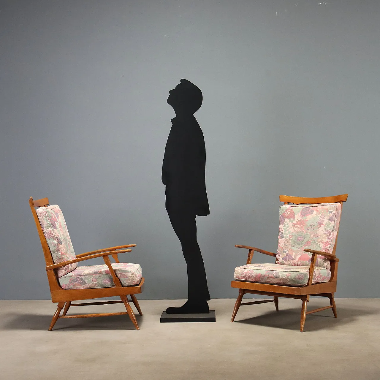 Pair of reclining chairs by Camea, 1950s 3