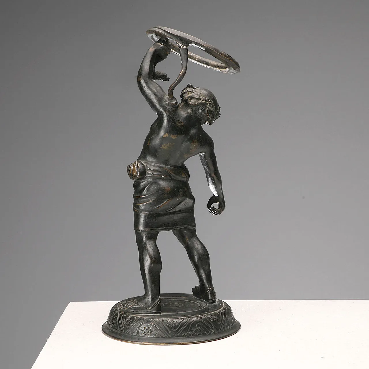 Pompeian Silenus in bronze, 20th century 3