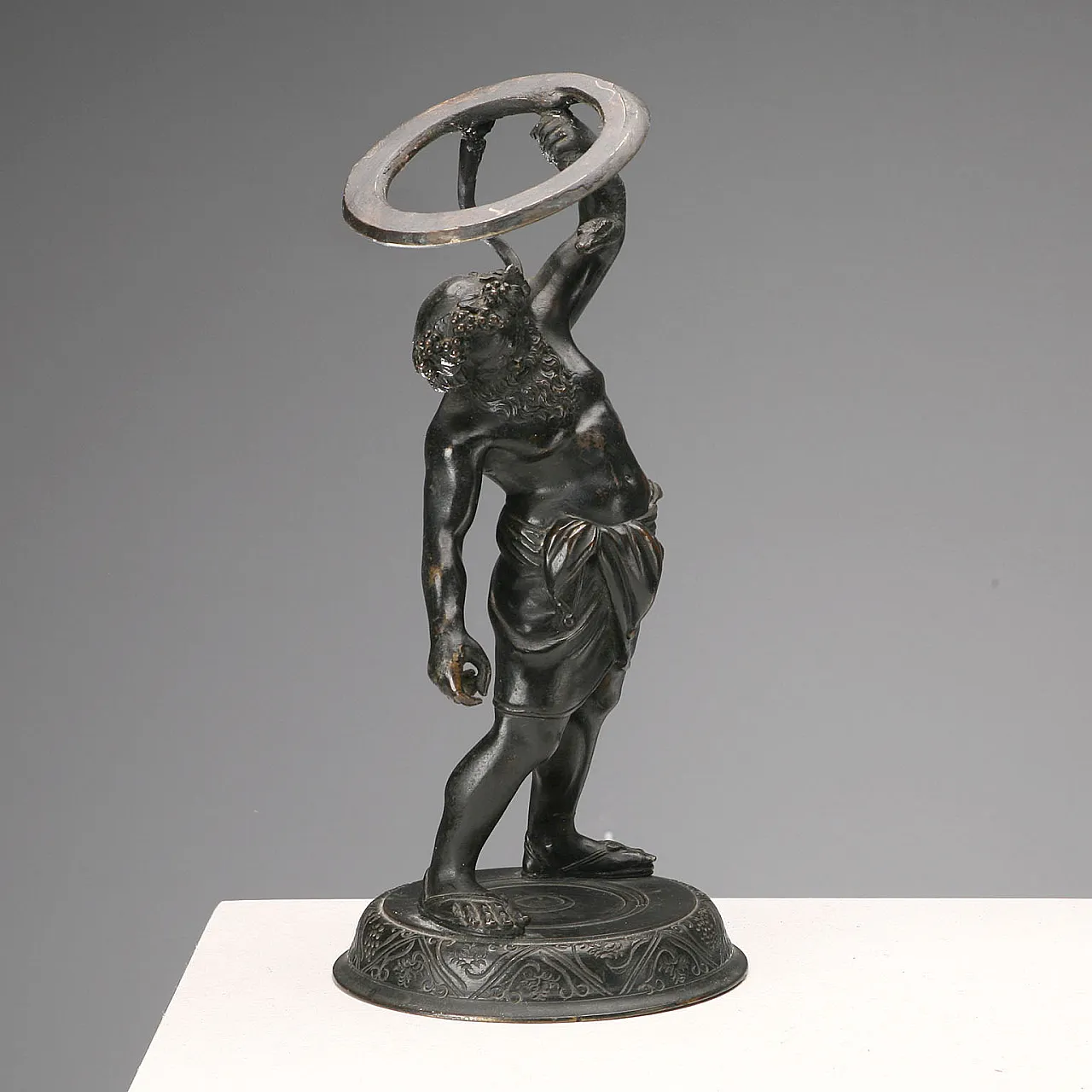 Pompeian Silenus in bronze, 20th century 4