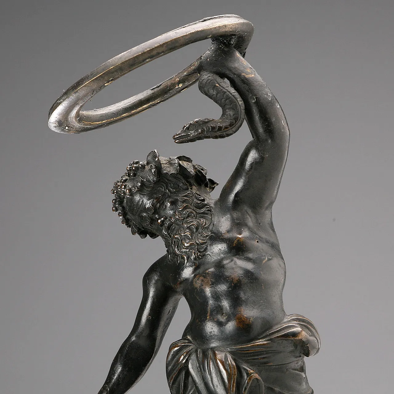 Pompeian Silenus in bronze, 20th century 5