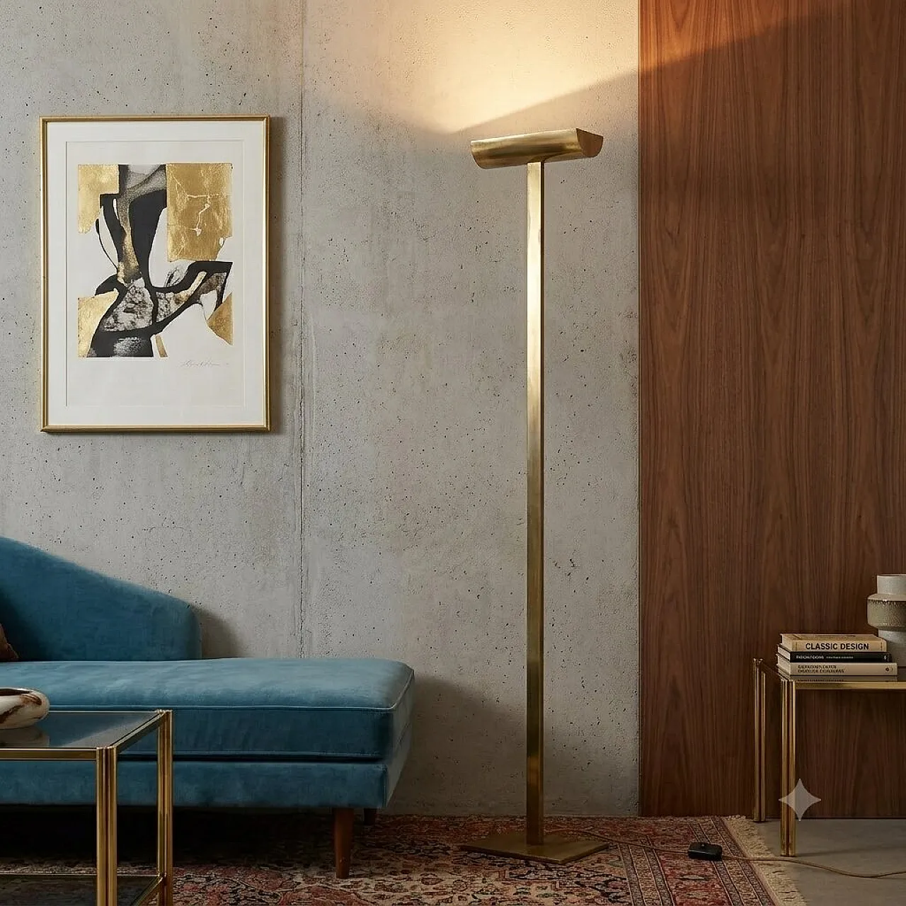 Brass lamp, 1980s 2