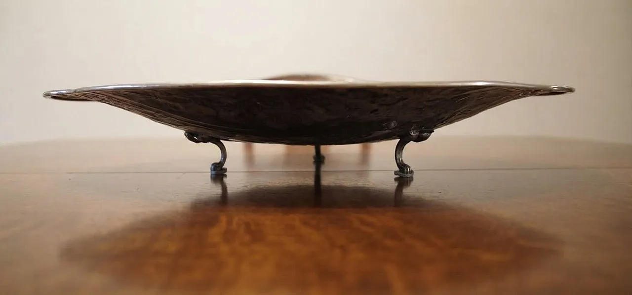 Silver-plated copper centerpiece tray, 1900s 2