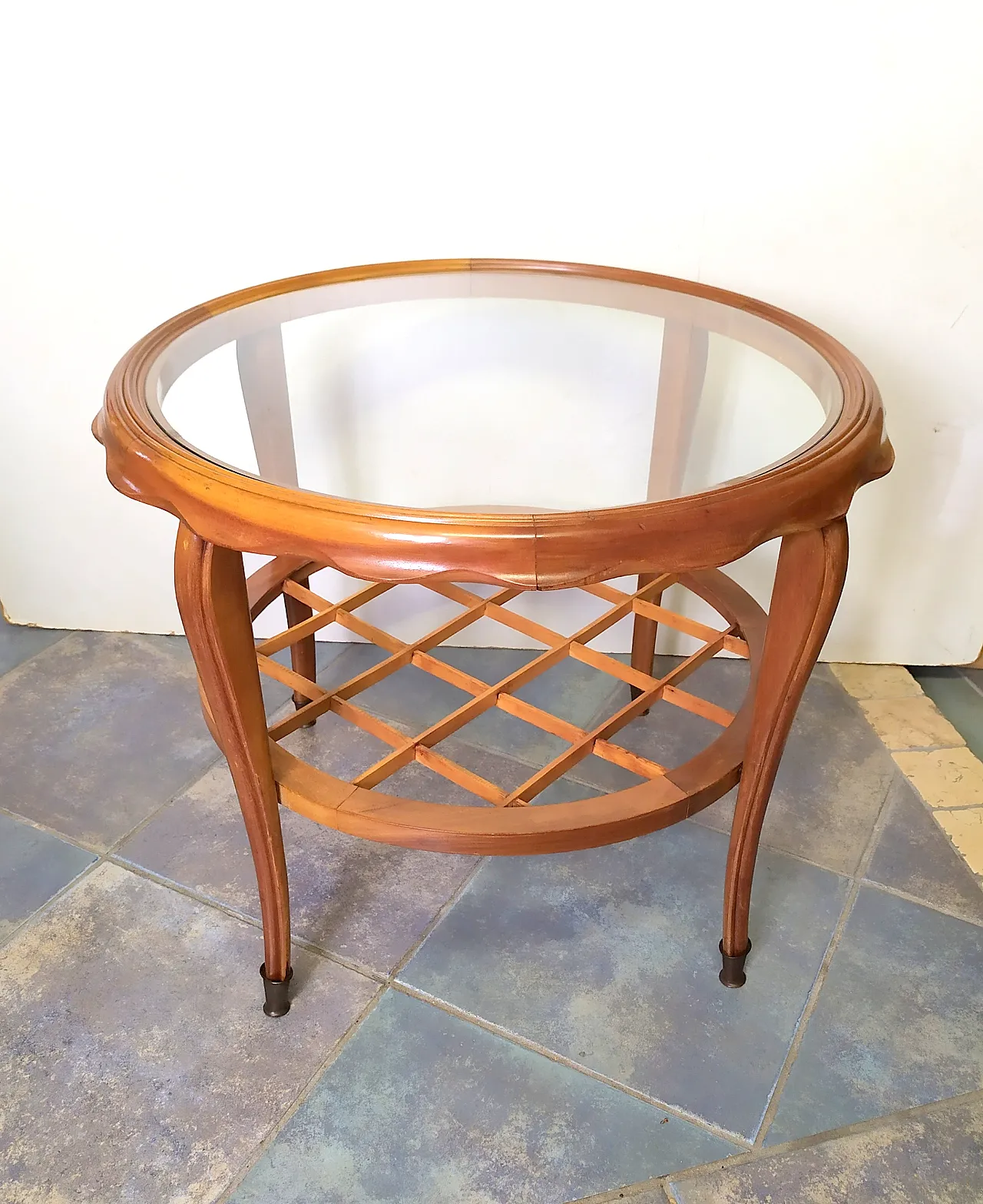 Round coffe table by Paolo Buffa, 1950s 10