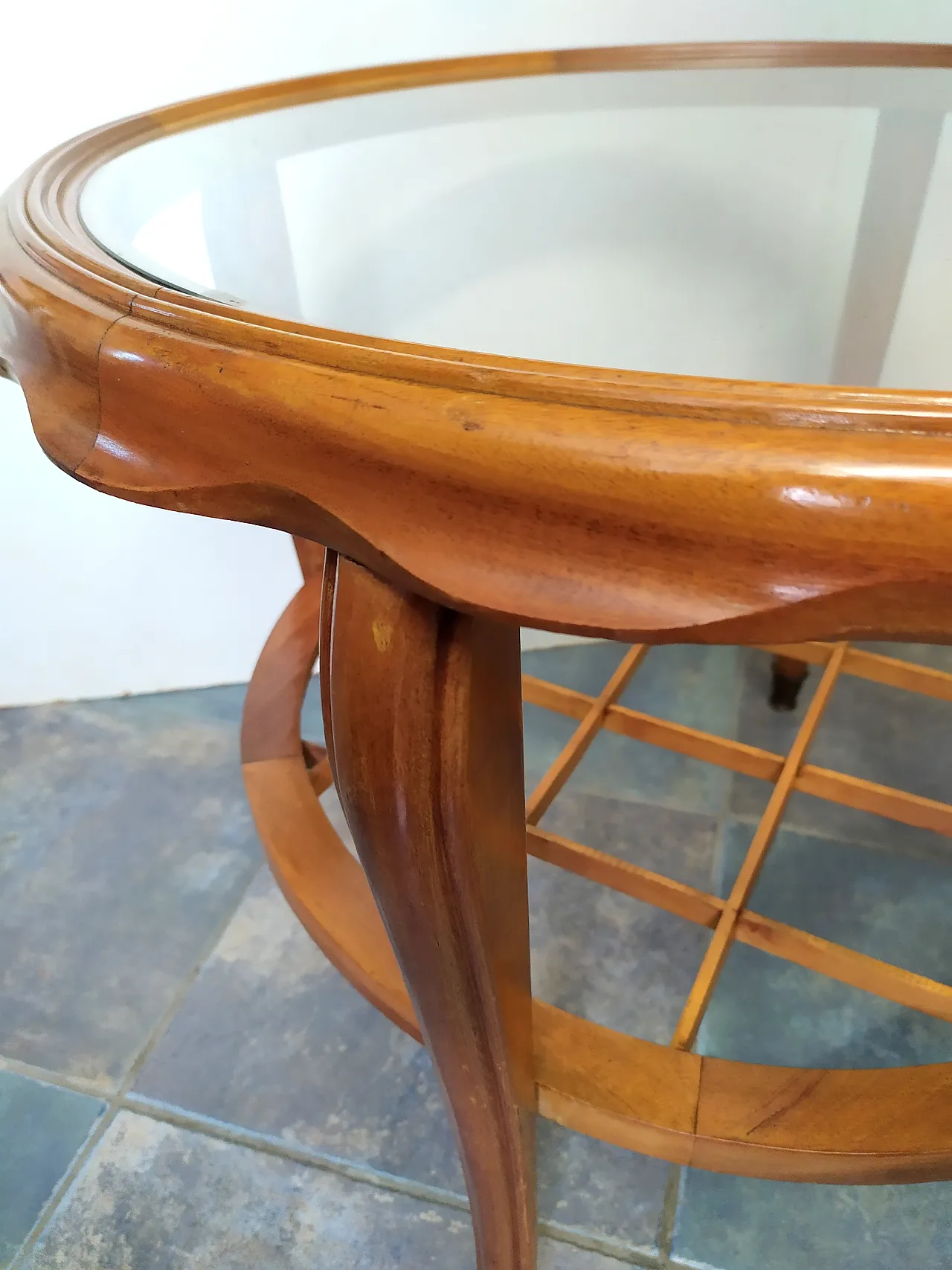Round coffe table by Paolo Buffa, 1950s 12