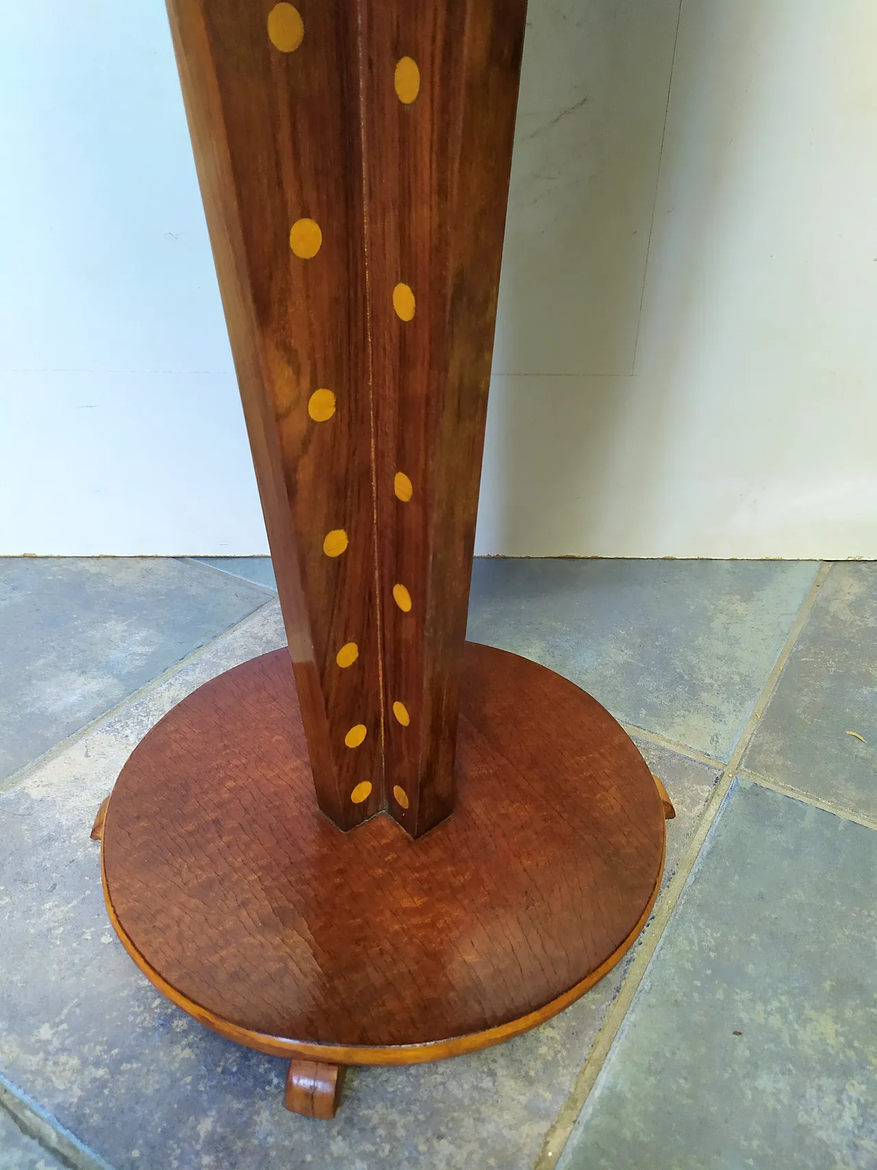 Tavolino rotondo da gioco Art Déco, 1920 12