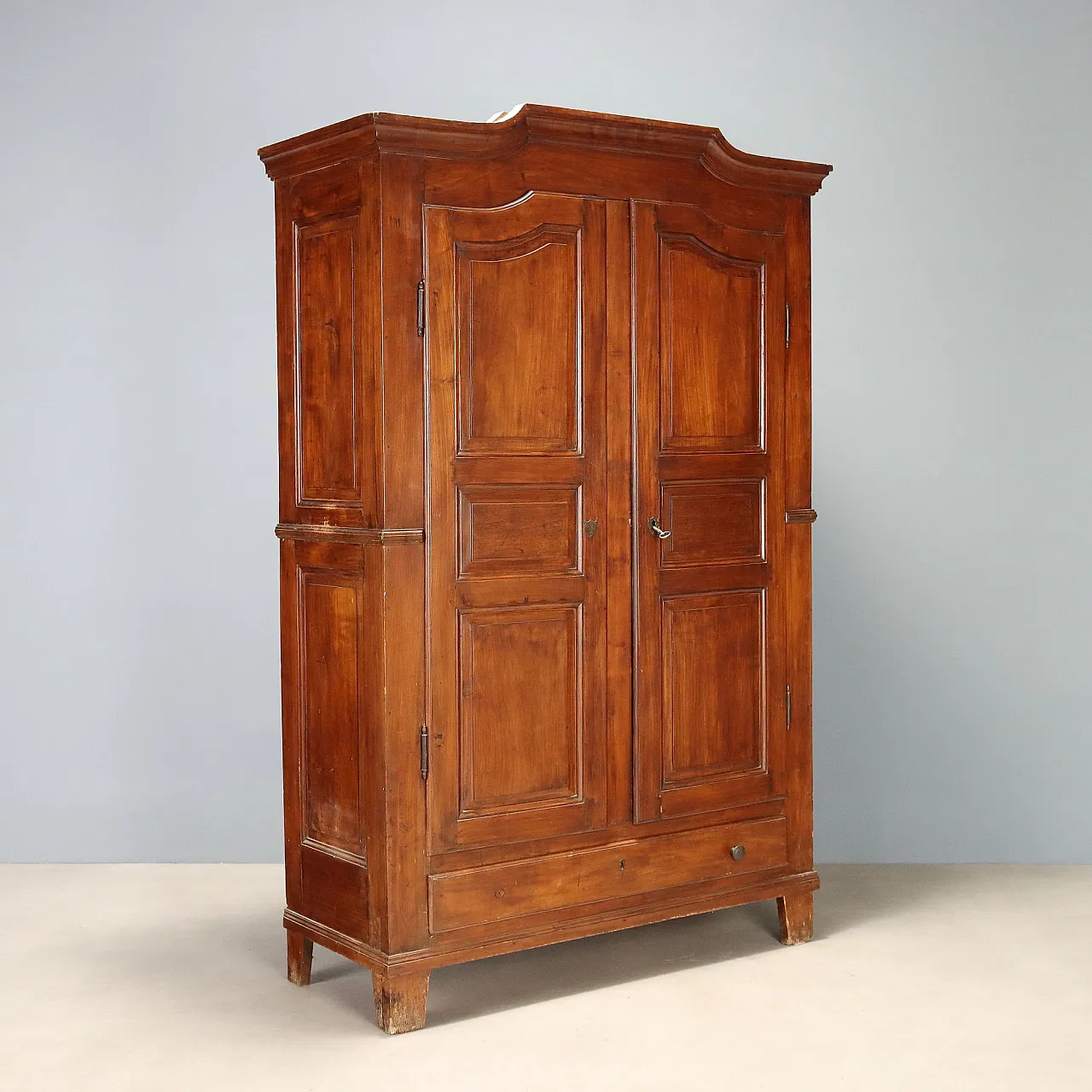 Two-piece cherry wardrobe, 19th century 1