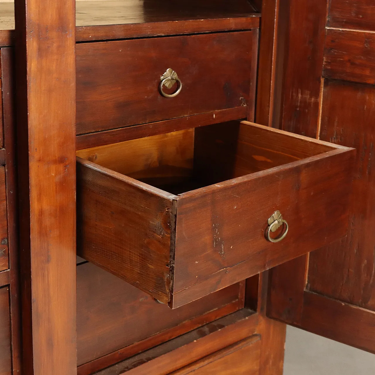Two-piece cherry wardrobe, 19th century 5