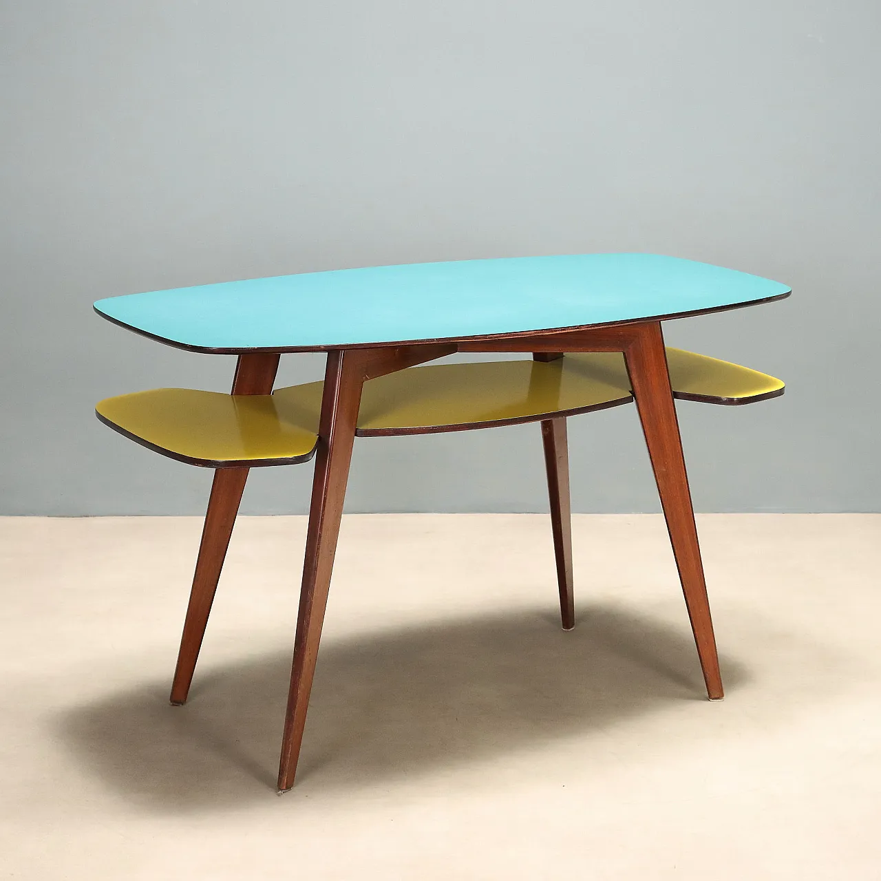 Desk with double formica top, 1950s 1
