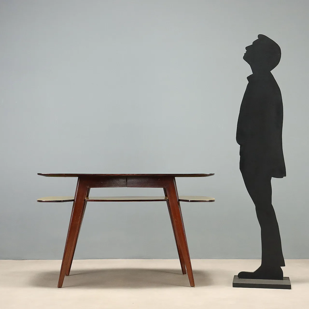 Desk with double formica top, 1950s 3
