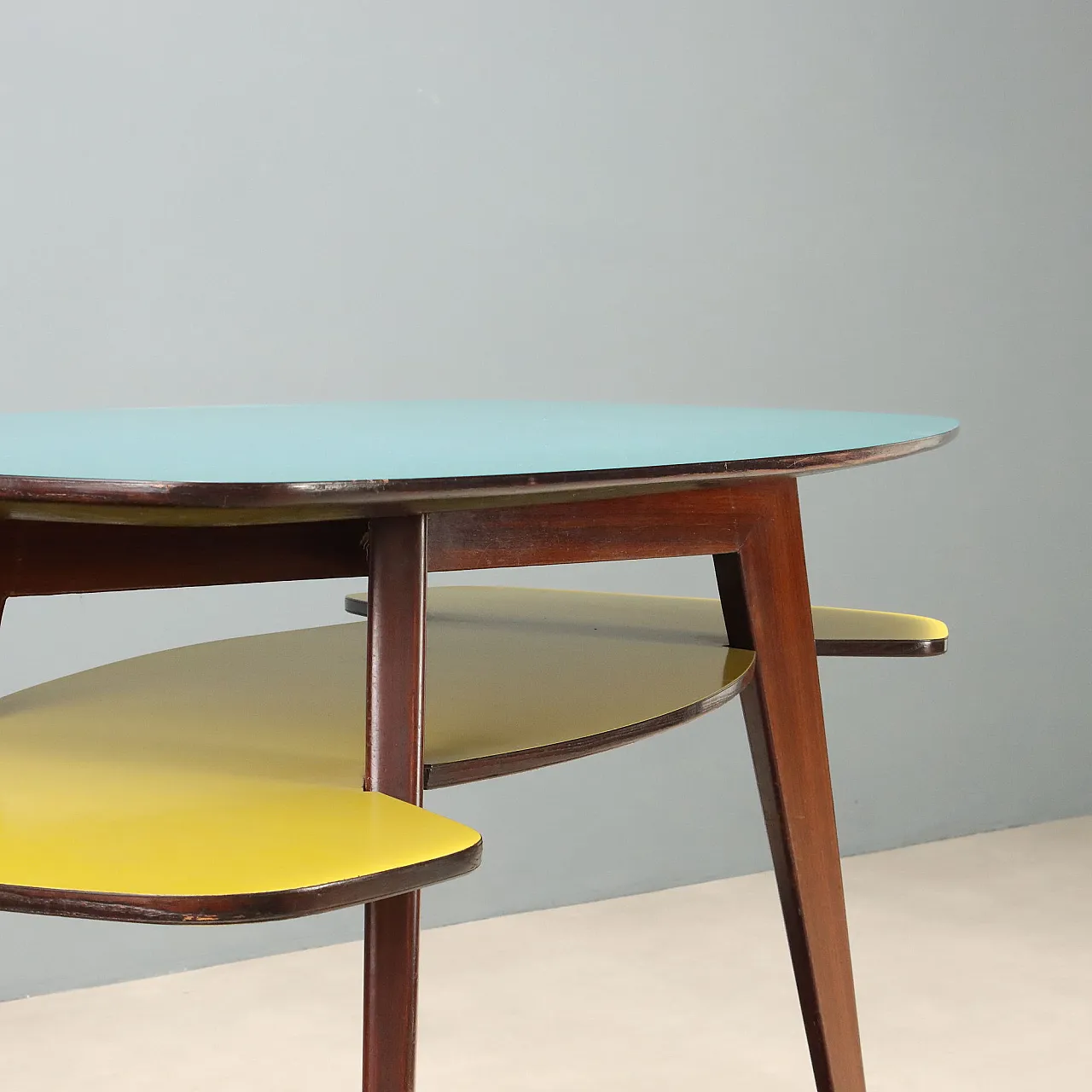 Desk with double formica top, 1950s 4