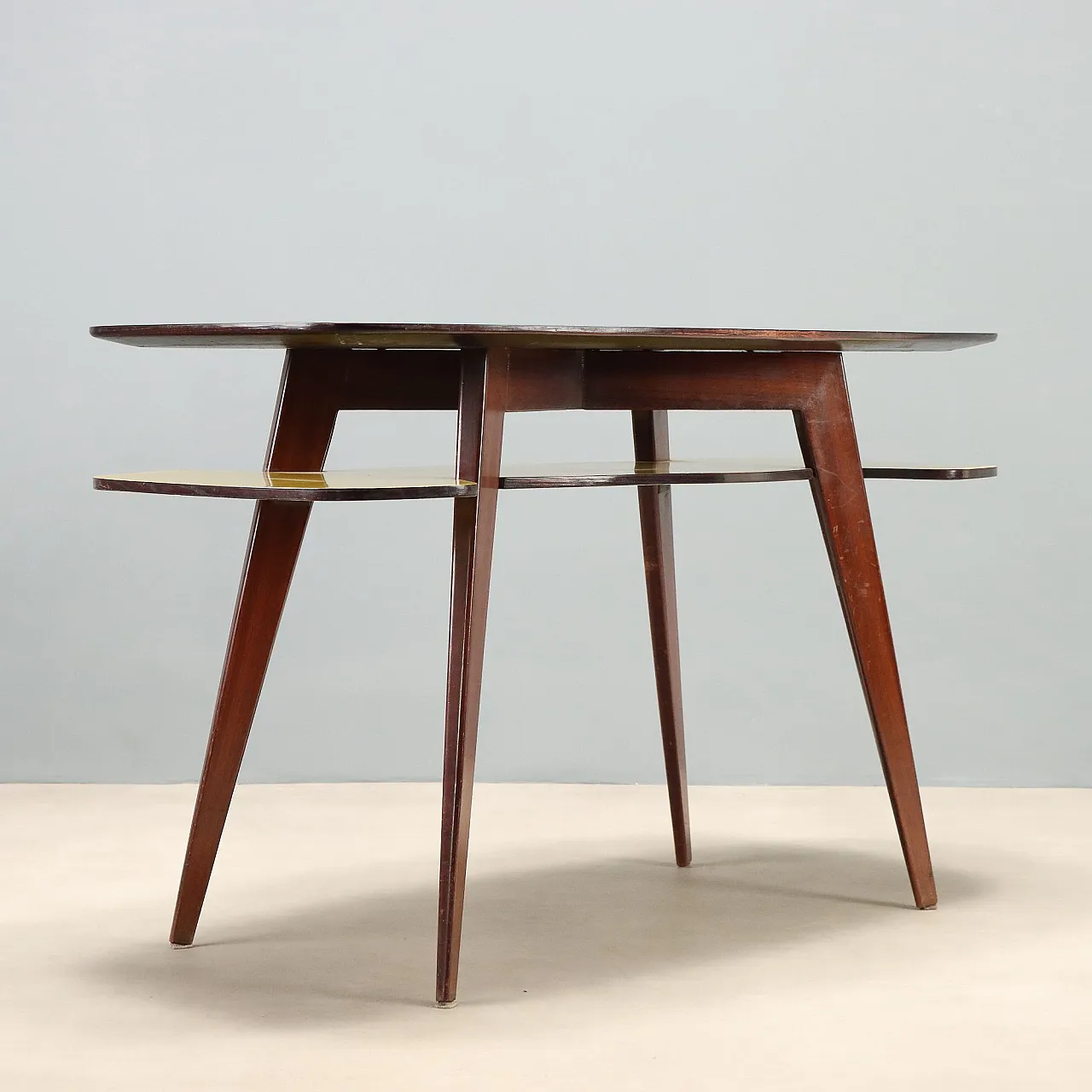 Desk with double formica top, 1950s 9