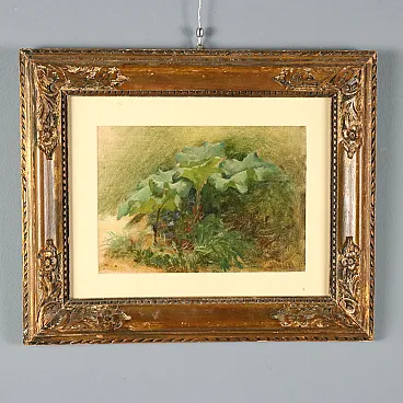 Painting by Giuseppe Palizzi, oil on cardboard, 19th century