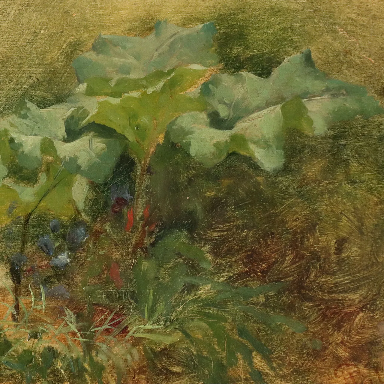 Painting by Giuseppe Palizzi, oil on cardboard, 19th century 3