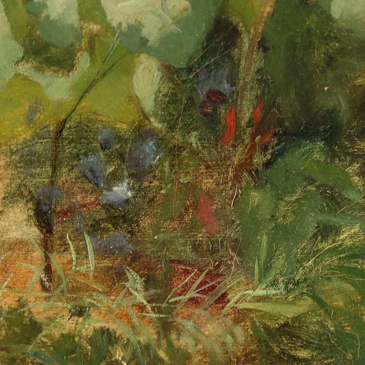Painting by Giuseppe Palizzi, oil on cardboard, 19th century 4