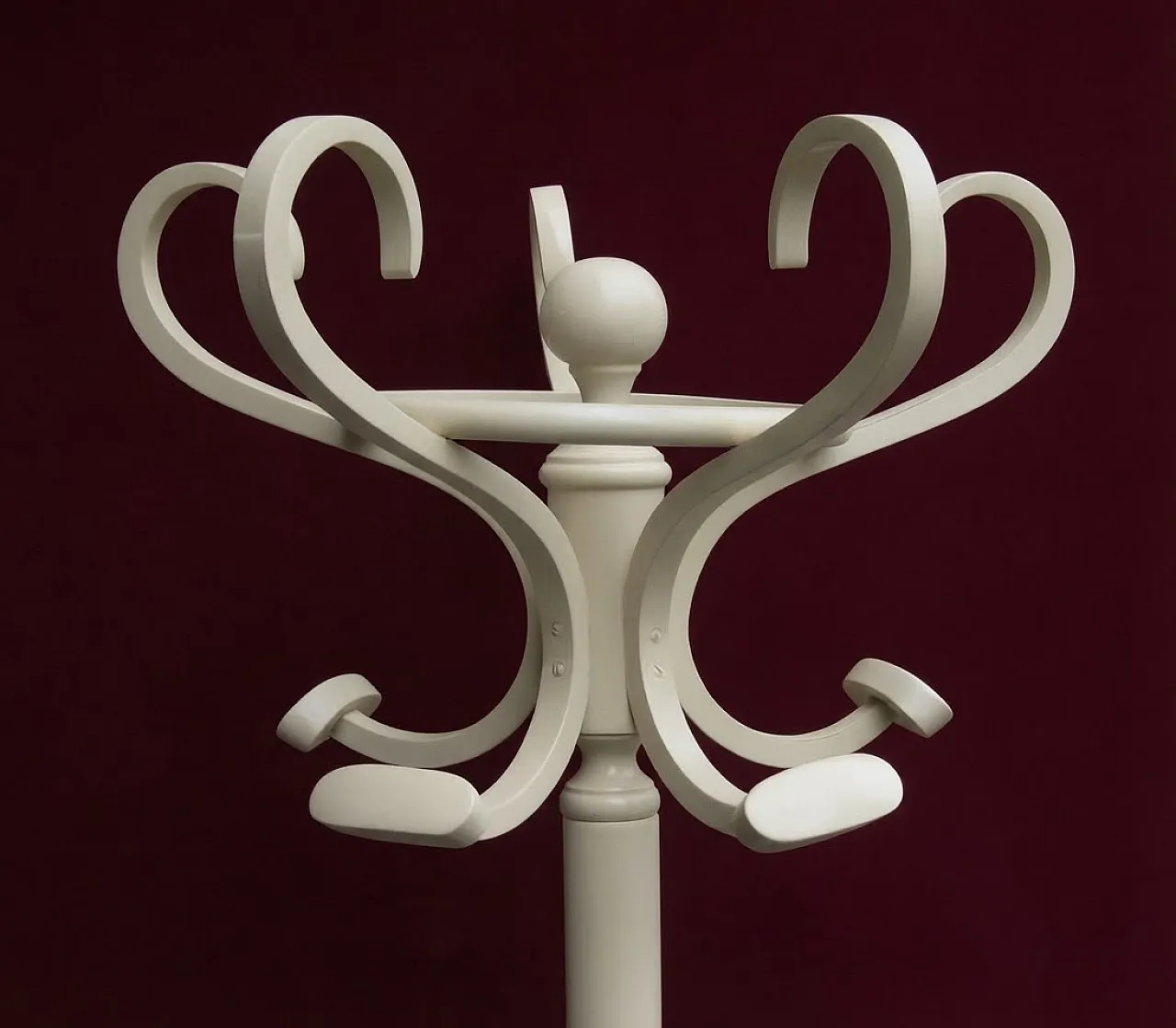 White bentwood coat rack, 1920s 1