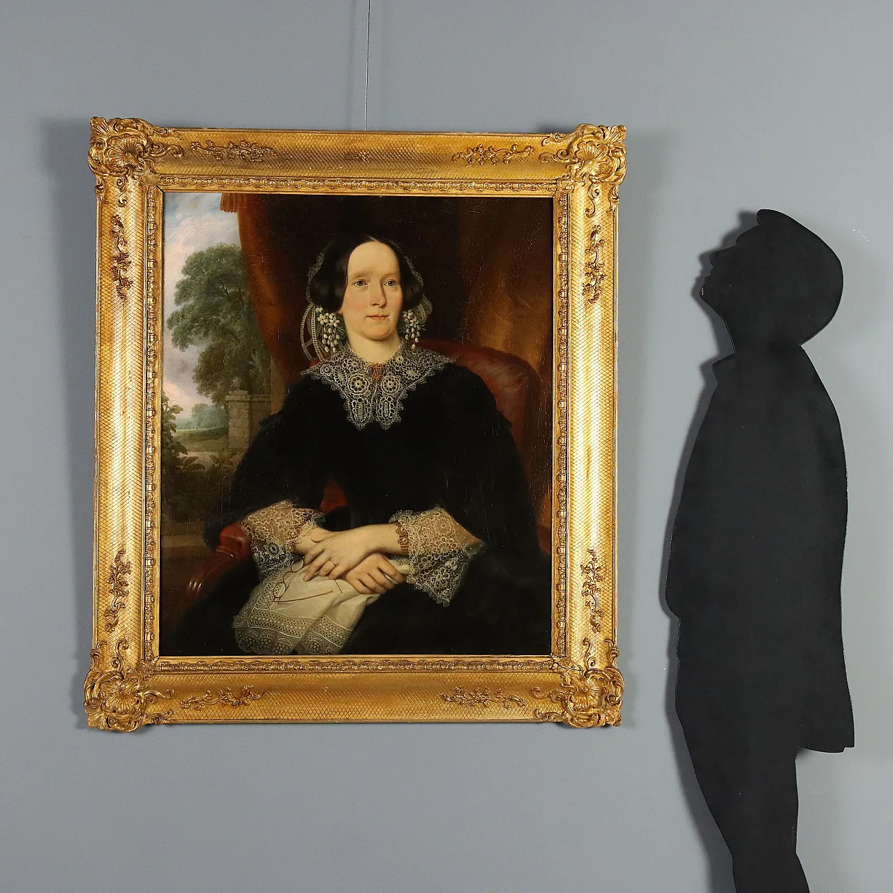 Portrait of a Lady, oil on canvas, 19th century 2