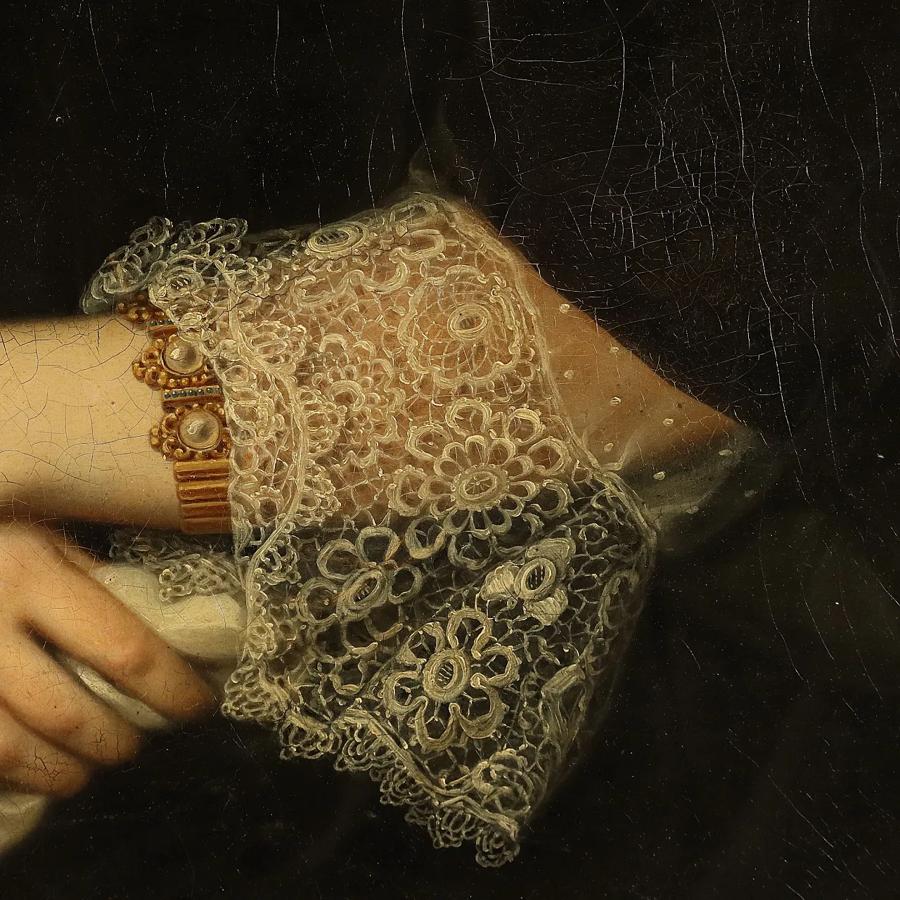 Portrait of a Lady, oil on canvas, 19th century 8