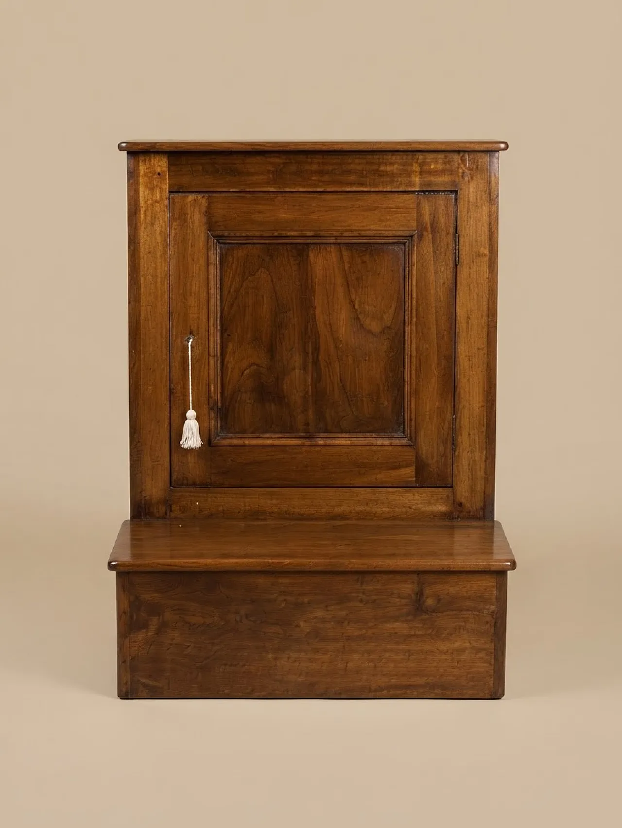 Poplar kneeler with retractable mirror, 19th century 1