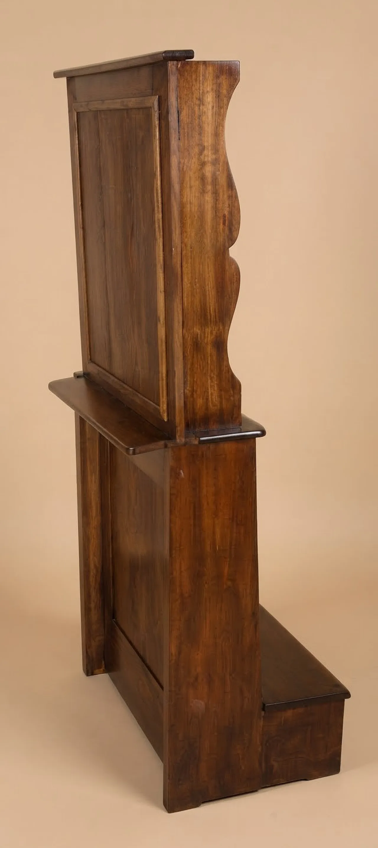 Poplar kneeler with retractable mirror, 19th century 4