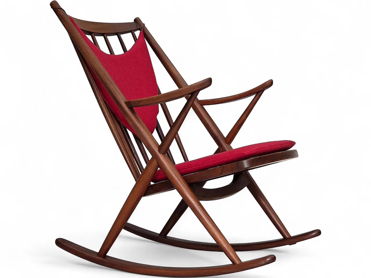 1960s Danish rocking chair by Frank Reenskaug, model 182. 27