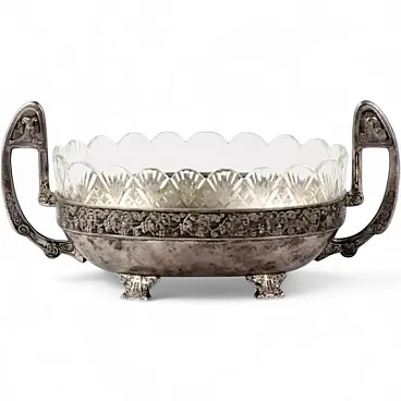 Silver sweetmeat dish in the form of a Ladya, early 20th century