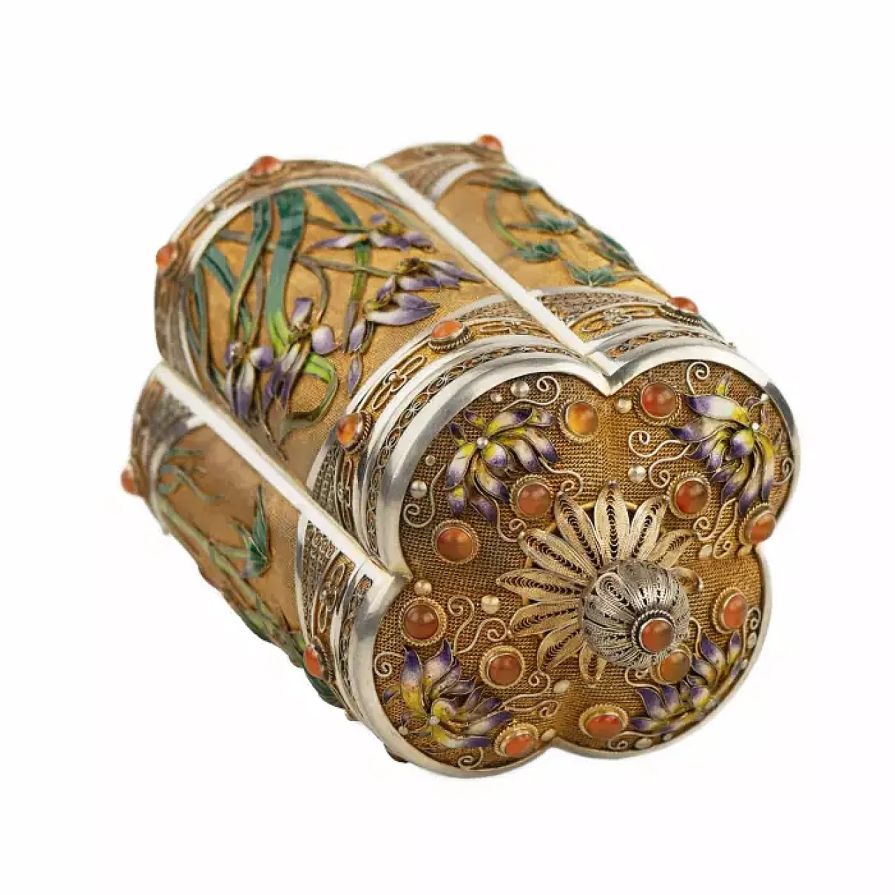 Scatola da tè in argento, '900 4