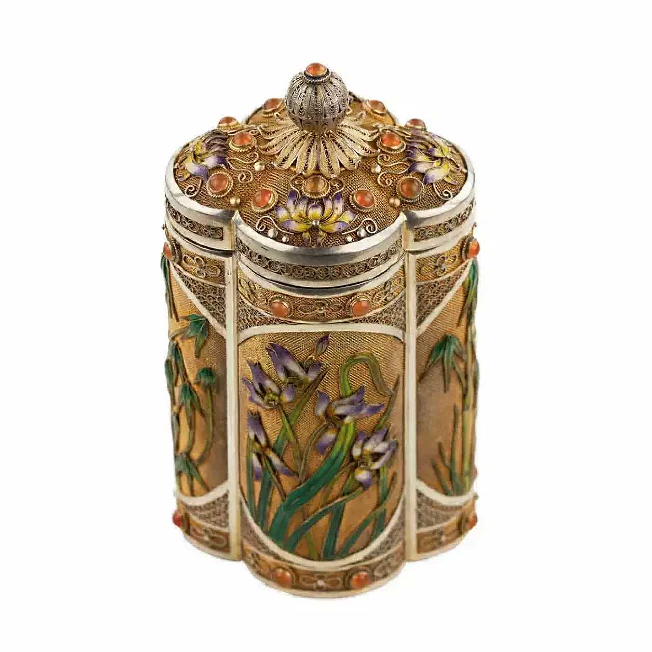 Scatola da tè in argento, '900 5