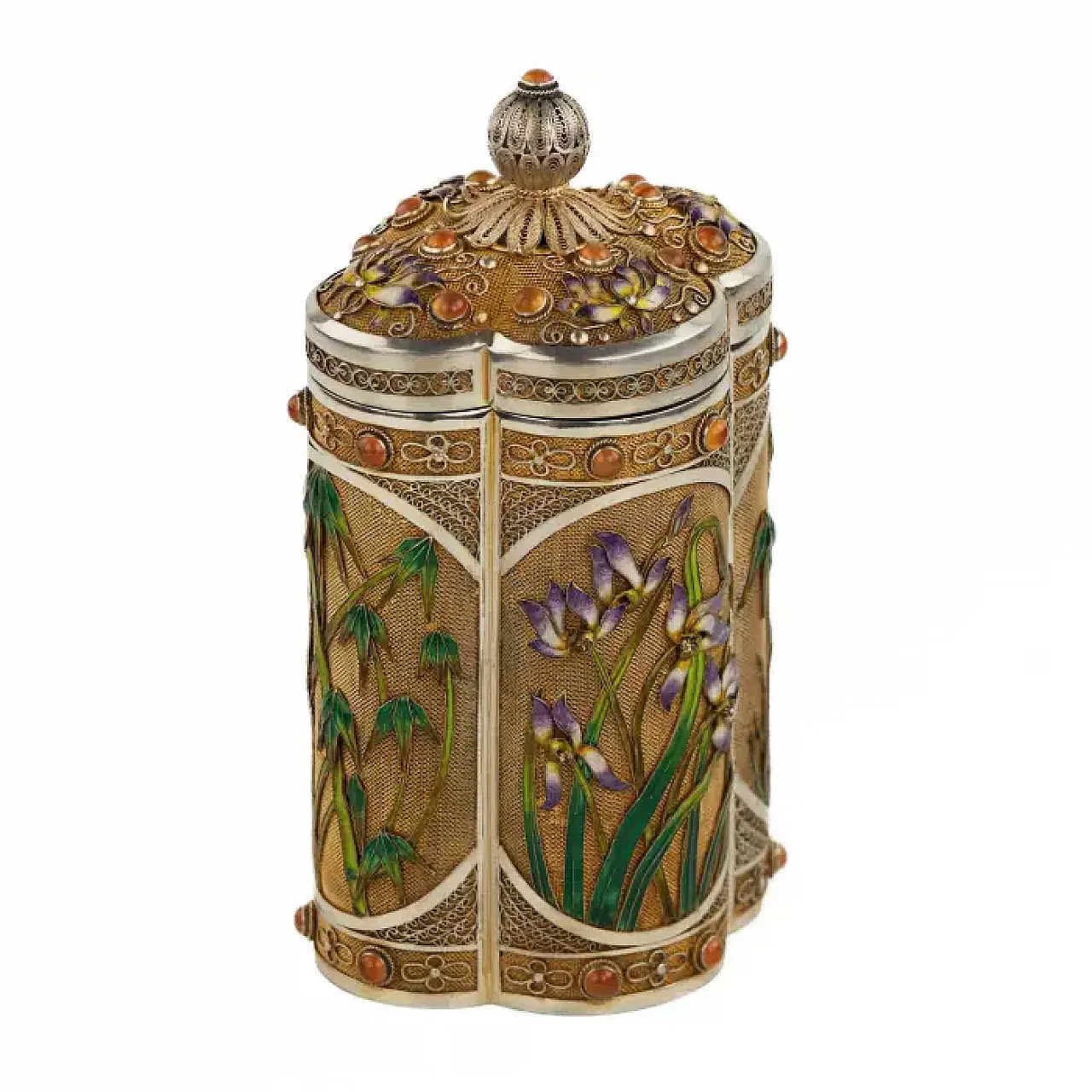 Scatola da tè in argento, '900 6