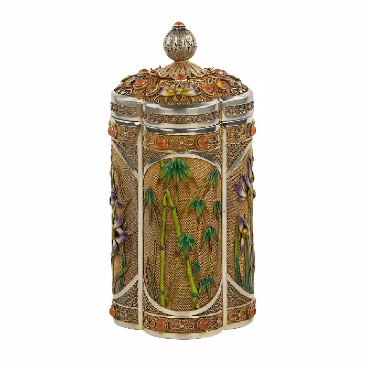 Scatola da tè in argento, '900 7